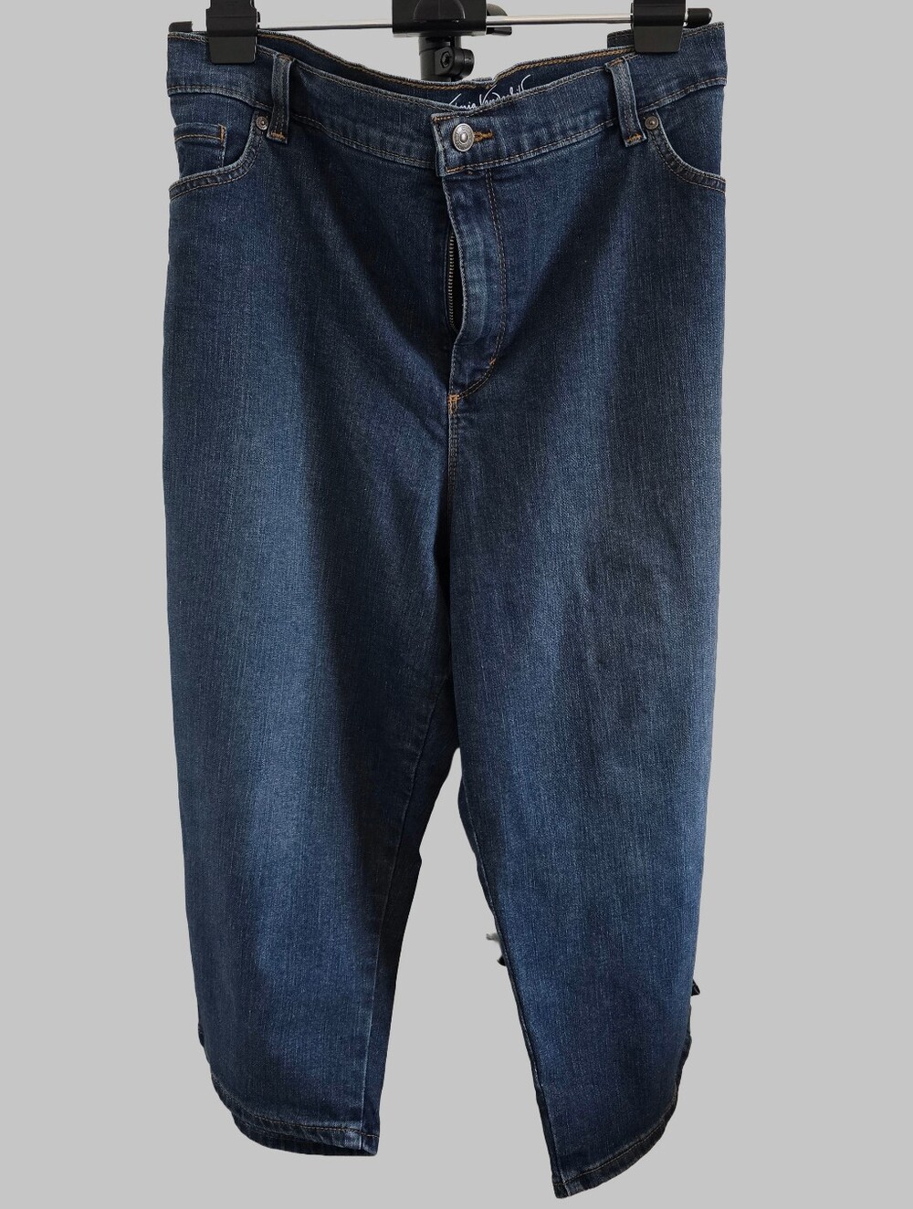 Gloria Vanderbilt Amanda Dark Wash Denim Capri Pants Size 22W